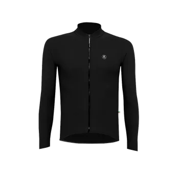 cyklistický dres Dres PISSEI Primapelle Invernale Nero XXL