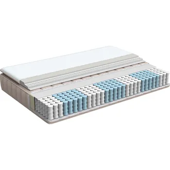 Matrace Taštičková pružinová matrace 120 x 200 cm snímatelný potah s úchyty výplň z chladicí paměťové pěny středně tvrdá Beliani