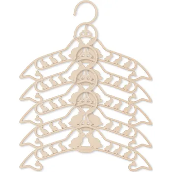 Úložný box Konges Sløjd Dětská šatní ramínka Bunny – set 5 ks