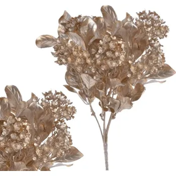 umělá květina Přízdoba Větvička 30cm, champagne
