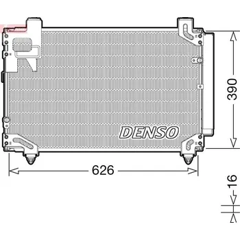 Výparník klimatizace Kondenzátor, klimatizace DENSO DCN50044