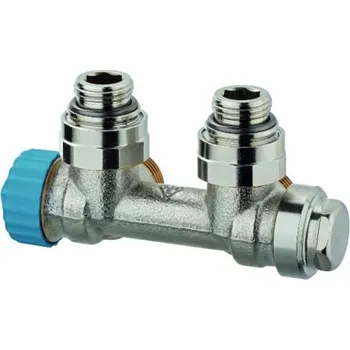 Heimeier MULTILUX radiátorový ventil 1/2", závitový, termostatický, rohový, jednotrubková soustava