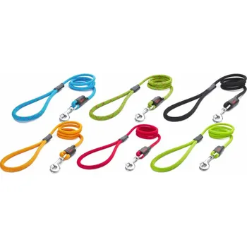 Vodítko pro psa Tamer lanové vodítko Klasik - velký pes, mix barev, 1,75 m - červené, modré a žluté s prošitím