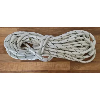 Lano PA s jádrem 11 mm - 12 m - bílá + černá (PA s jádrem 11 mm - 12 m - bílá + černá )