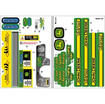 Dětské elektrovozidlo J.D.Gator HPX - sada samolepek (náhradní díl Peg Pérego)
