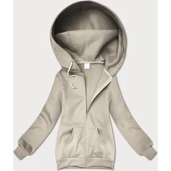 Dámská mikina Béžová dámská rozepínací mikina s kapucí S'West (B-12#) odstíny béžové M (38)