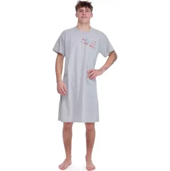 Pánská noční košile Ruko 3795/13 pánská noční košile šedá XL