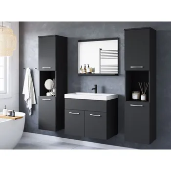Koupelnový nábytek Floryna XL, Barva: černý grafit, Sifon k umyvadlu: ne, Baterie: bez baterie MIRJAN 5903211457401