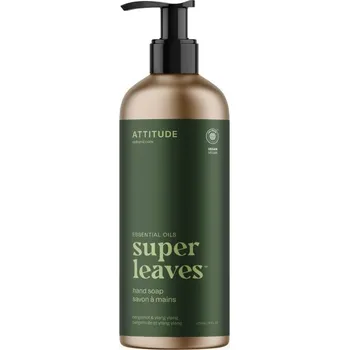 Mýdlo ATTITUDE Super leaves Essentials Přírodní mýdlo na ruce Bergamot & Ylang Ylang, 473ml