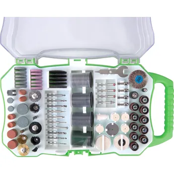 POŠK. OBAL nástavce na přímou brusku, sada 208ks, EXTOL PREMIUM