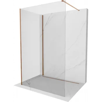 Mexen Kioto sprchová stěna Walk-in 140 x 95 cm, transparentní, růžové zlato - 800-140-212-60-00-095 Sprchové stěny