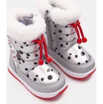 Dívčí sněhule Sinsay - Zateplené sněhule s elastickou šňůrkou 101 Dalmatians - sříbrná - 223FA-SLV - 223FA-SLV-22