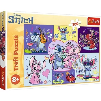 TREFL Puzzle Lilo&Stitch - Bláznivý Stitch 300 dílků 60x40cm v krabici 40x27x4cm