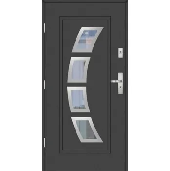 Vchodové dveře KMT Vchodové dveře KMT 75 Passive Silver 10s5