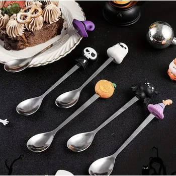 Příbor Lžičky - HALLOWEEN - 4 kusy (Značka: IGIFT)