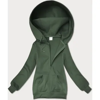 Dámská mikina Šedozelená dámská rozepínací mikina s kapucí S'West (B-12#) odstíny zelené S (36)