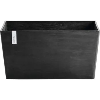 Květináč Výsadbový květináč Ecopots Paris plastový 99 x 46 x 50 cm tmavě šedý