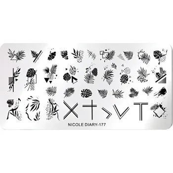 NICOLE DIARY Šablony na nehty - 177