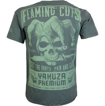 Pánské triko Yakuza Premium 3916 grey olive Velikost: 4XL