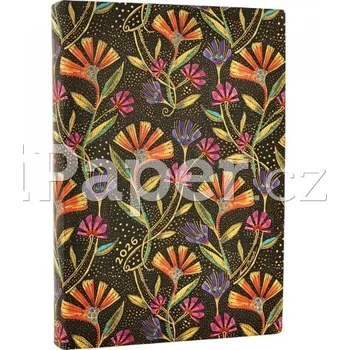 Diář Diář Paperblanks 2026 Wild Flowers Flexis midi denní FE0835-5 - 530108616