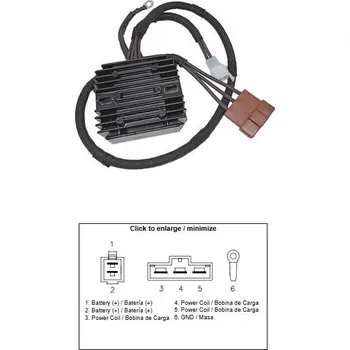 Elektroinstalace pro motocykl DZE REGULÁTOR NAPĚTÍ KTM 125/200/250/390 DUKE '21-; HUSQVARNA 125/200/250/401 SVARTPILEN '20- (28111034000)