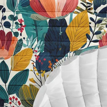 Prošívaná šusťákovina divoký herbář Liana