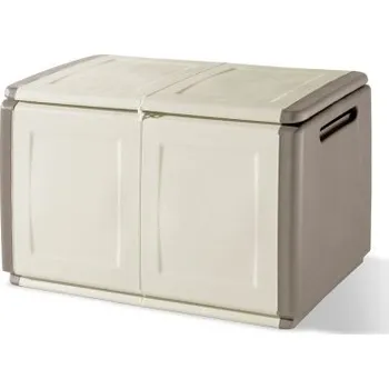 Úložný box Artplast Plastový úložný box Linea Cube 2dílný - béžovohnědá