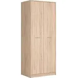 BRW Šatní skříň Nepo Plus SZF2D Dub Sonoma