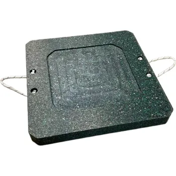 Zátěžová podložka Stabilizační podložka pod patky strojů, manipulační, stavební techniky - délka 60 cm, šířka 60 cm, výška 6 cm