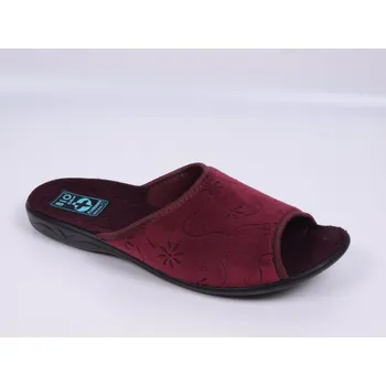 Dámské pantofle Dámské pantofle přezůvky ADANEX SARA 29866 vínové otevřená špička velikost: 39