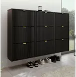 KIER Závěsný botník LARO 3 | černá