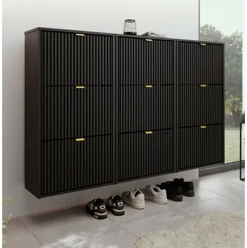 Botník KIER Závěsný botník LARO 3 | černá