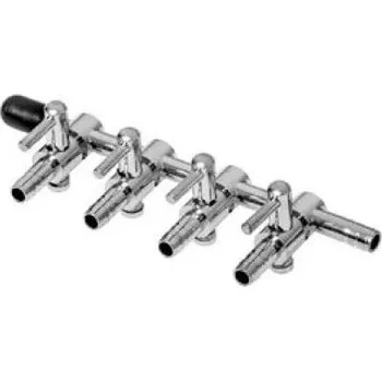 Kompresor do akvária Vzduchovací kovový ventil čtyřcestný opt. průchozí