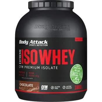 Protein Protein proteinový izolát - WPI Body Attack prášek 1800 g čokoládová příchuť