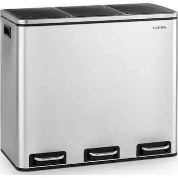 Odpadkový koš KLARSTEIN Grandmaster odpadkový koš nerez 3x18l na tříděný odpad