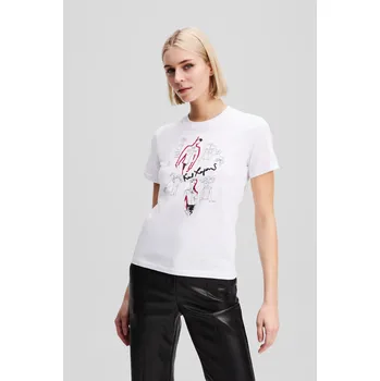 TRIČKO KARL LAGERFELD KARL SERIES T-SHIRT WHITE