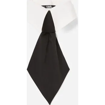LÍMEC KARL LAGERFELD K/ESSENTIAL COLLAR AND TIE WHITE/BLACK