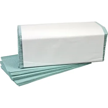 Papírový ručník Ručník skládaný, 1vrstvý, zelený recykl, 5000ks/karton J