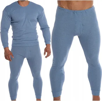 Pánské pyžamo Pánské pyžamo teplé Hrubá Bavlna dlouhý rukáv dlouhé kalhoty pohodlné 2XL