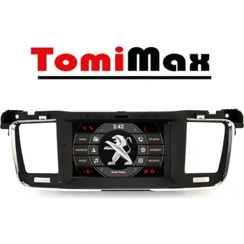 Autorádio TomiMax Peugeot 508 Android 14 autorádio s WIFI, GPS, USB, BT HW výbava: 8 Core 4GB+64GB PX HIGH, Velikost obrazovky: Dotyková obrazovka: 7"