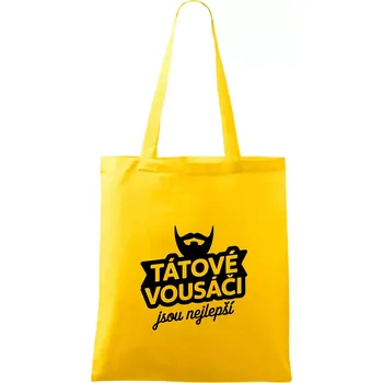 Tátové vousáči jsou nejlepší - Taška bavlněná - 42 x 38 cm ( Žlutá )