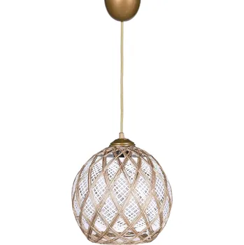 Závěsný lustr HM024 bílo-béžový