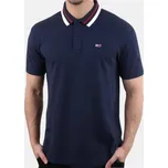 Pánské modré polo triko Tommy Hilfiger Jeans - Velikost M, Barva Modrá M56421 DM0DM07195