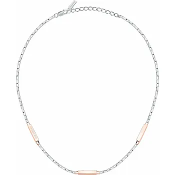 Náhrdelník Trussardi Bicolor pánský náhrdelník z oceli T-Steel TJAXV29 + 2 měsíce na vrácení zboží