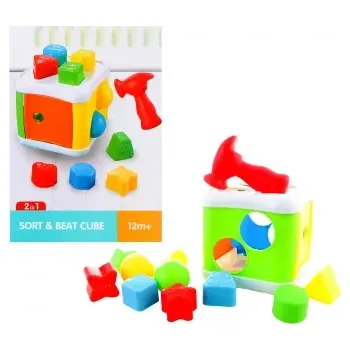 Hračka pro nejmenší Zatloukačka a vkládačka 2v1 pro děti