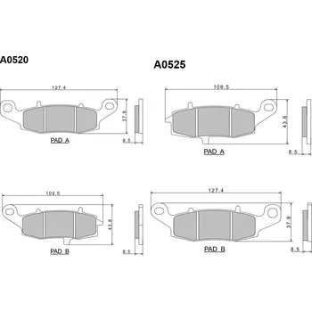 Brzda pro motocykl Sada brzdových destiček Nissin přední SUZUKI DL 650 V-Strom rok