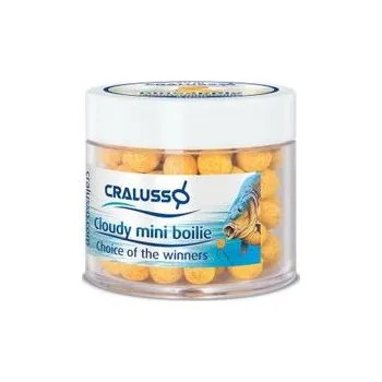 Boilies Cralusso Plovoucí mini boilies Cloudy žluté 12mm 40g - Jahoda