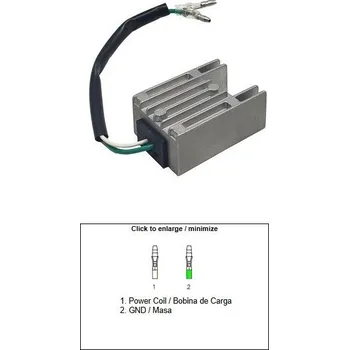 Elektroinstalace pro motocykl DZE REGULÁTOR NAPĚTÍ HONDA ATC 350X '85-'86; TLR 200 '86-'87; XL 250R '84-'87; 350R '84-'85; 600R '83-'87 (31400-KG0-008; 31400-MG2-008)