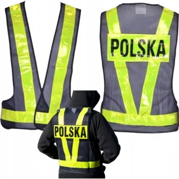 Moto bunda Reflexní vesta Wilmat Polska AB3729C vel. L černo-žlutá