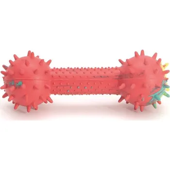 Hračka pro psa HAP hračka Samson Dumbbell 15 cm červená